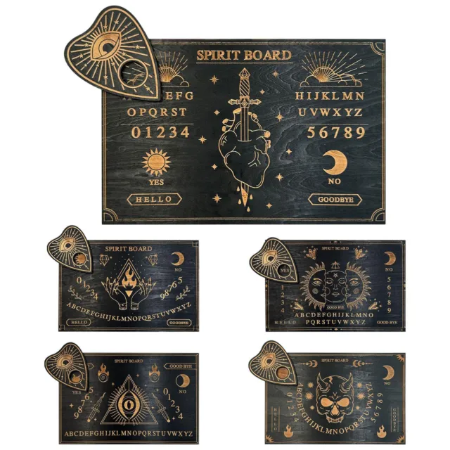 Wooden Vintage Ouija Board & Planchette Handmade Wood Spirit Board 30*20cm