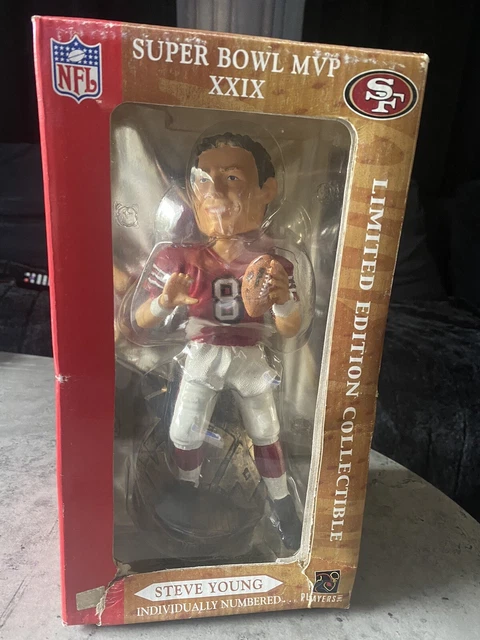 STEVE YOUNG San Francisco 49ers Legend SUPER BOWL XXIX MVP 10” Bobblehead LE