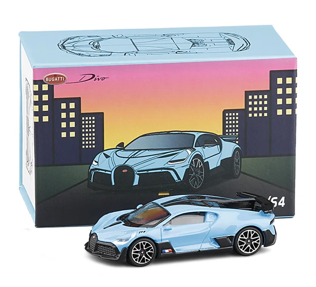 JKM 1/64 SCALE Bugatti Divo Supercar Alloy Model Car Blue Color Gifts