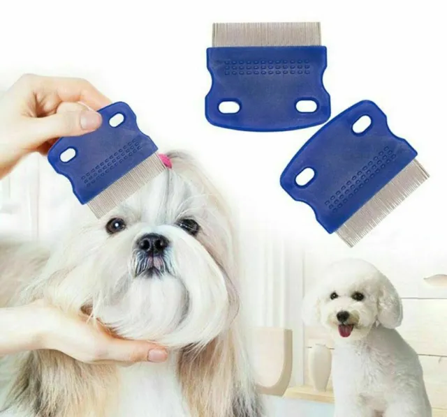 Nit comb Head Lice Metal Comb Nit Hair Pet Safe Flea Comb 3 Pack 2