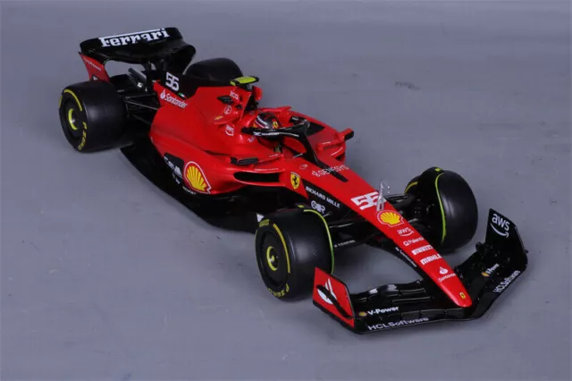 BBURAGO 1:18 2023 FERRARI FORMULA 1 F1 SF23 #55 Carlos Sainz Model CAR IN BOX