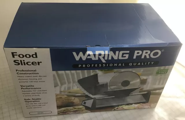 WARING PRO PROFESSIONAL QUALITY FOOD SLICER F S 800. NEW Stainless Steel  $35.99 - PicClick