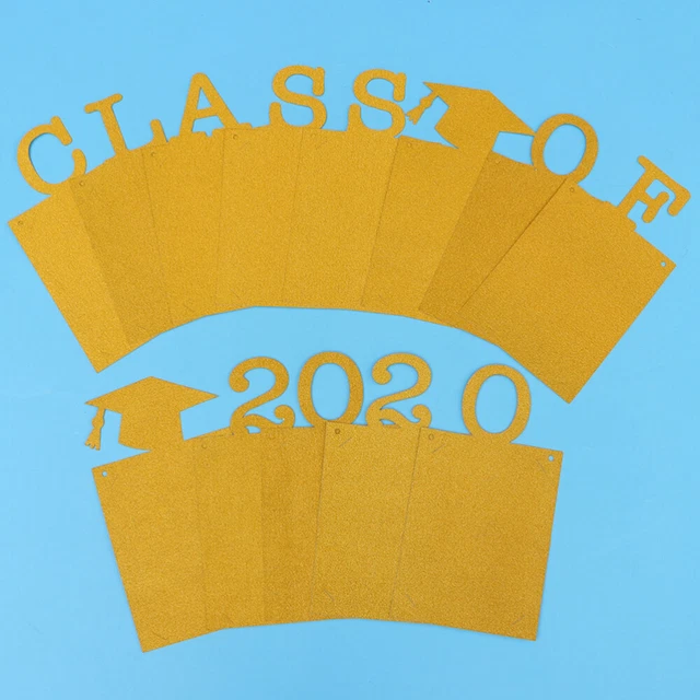 2 Pcs Graduation Party Liefert Partei Papier Banner Graduation Party Flagge