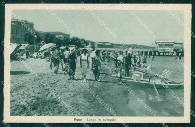 Pesaro Urbino Fano Spiaggia cartolina RB7835