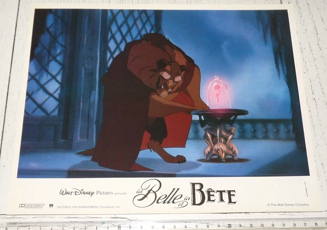 CINEMA LOBBY CARD La Belle Et La Bete Walt Disney 1992 Beauty Beast EUR
