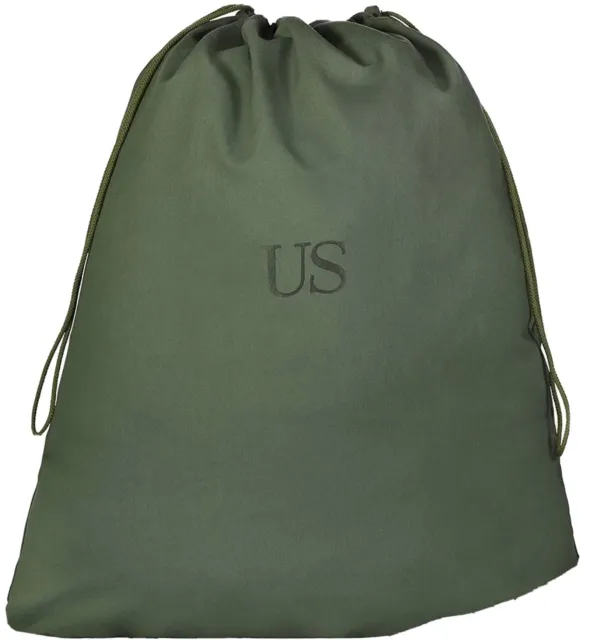 US ARMY BARRACKS BAG OD Green 100% Cotton Large Laundry Bag USGI $4.00 ...