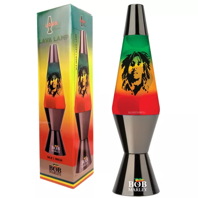 NEW! Bob Marley The Original Lava Rasta Colored Tint Lamp USA Voltage NP Box