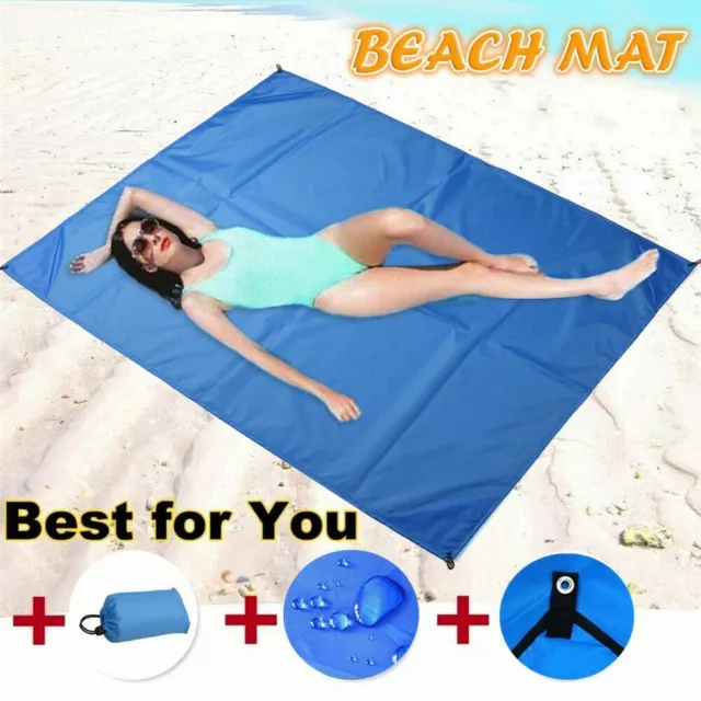 Waterproof Sand Proof Beach Mat Sand Free Picnic Rug Pad Blanket Outdoor Camping