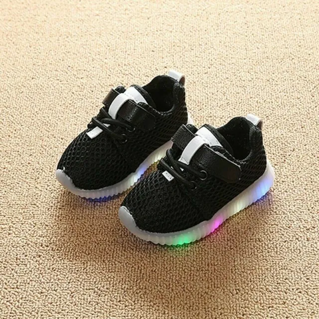 Scarpe da ginnastica bambine bambine bambini si illuminano scarpe da ginnastica luminose LED flash 4
