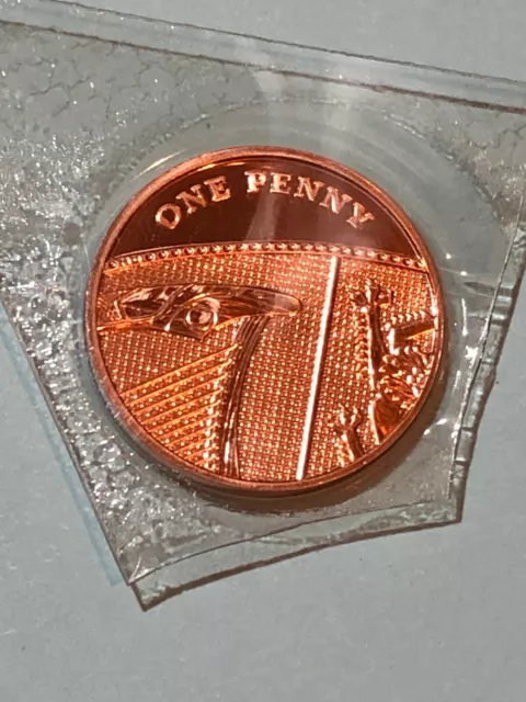 2021 1p Penny Shield One Pence Coin Uncirculated UK BUNC