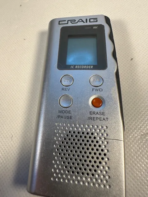 Craig  CR8000 Digital Voice Recorder Non-working Parts ONLY