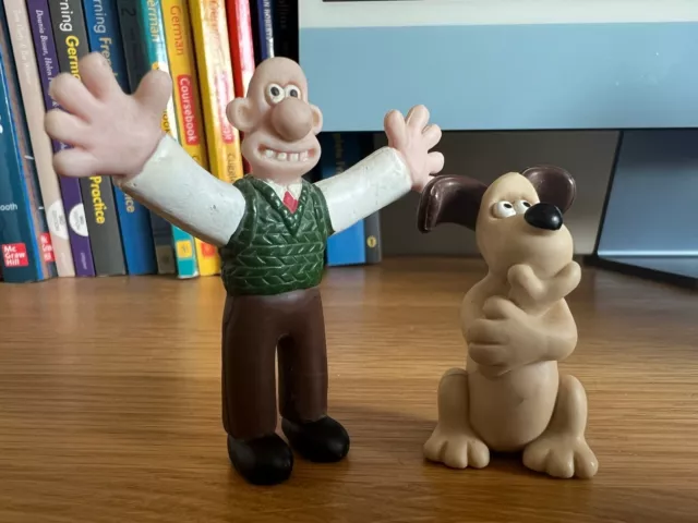 Vintage Retro Vivid Imaginations 1980s Wallace And Gromit Mini Figures Figurines