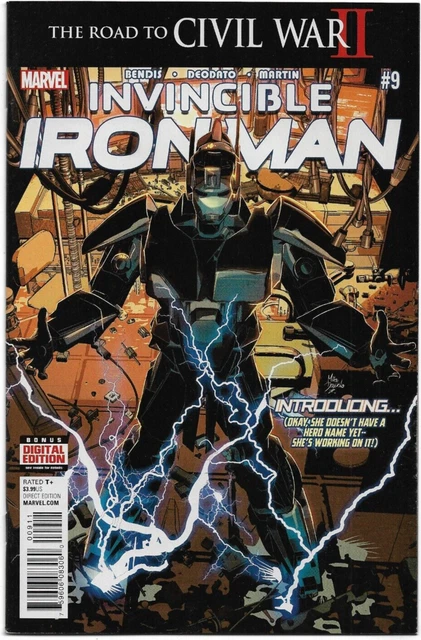 Invincible Iron Man#9 Nm 2016 'Introducing...riri Williams' Marvel Comics