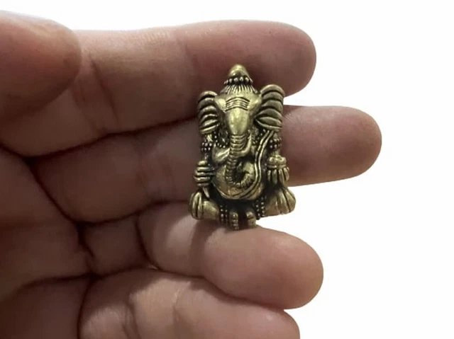 VICTORIA GANESH DIOS HINDÚ MINI GANESHA AMULETO GANAPATI VINAYAKA Estatua...