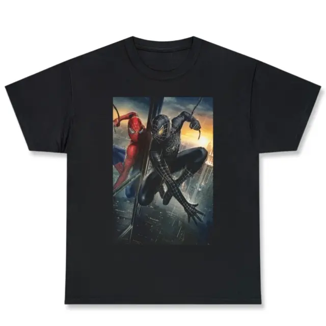 Spider-Man 3 Venom Reflection, Rectangle Print, Black T-Shirt, Mens Sz S-2XL