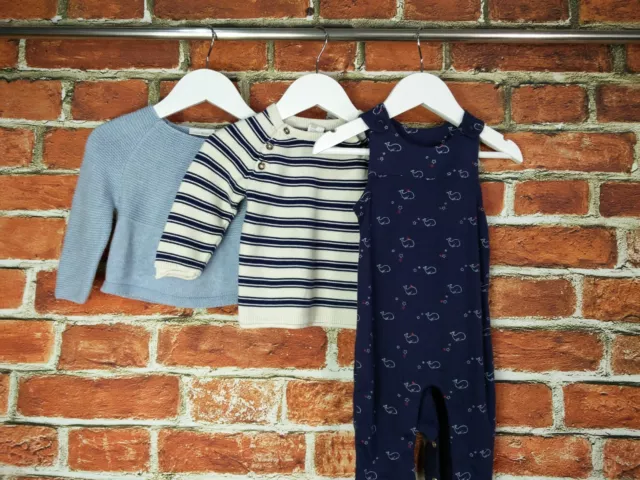 Set Body Maglione Bambino Età 3-6 Mesi Next M&S Lavorato A Maglia Romper 68Cm