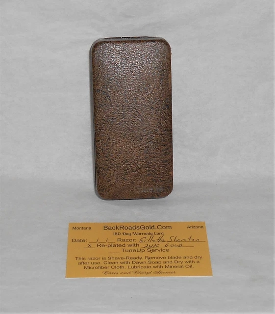 Gillette 1937 Sheraton TTO Refurbished Replated 24 Gold W Case X–37 9