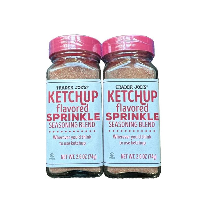 TRADER JOE'S KETCHUP Flavored Sprinkle Seasoning Blend 2.6oz Spice Mix