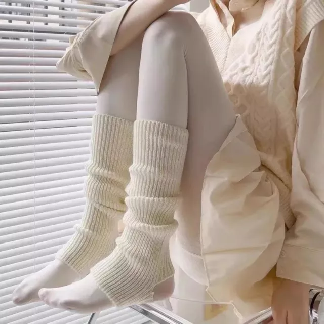 Warm Lange Socken Gestrickt Fuß abdeckung Lolita Bein wärmer  Winter