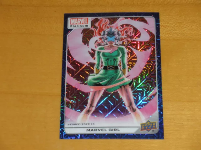 2023 Upper Deck Marvel Platinum Blue Traxx #108 Marvel Girl 276/499