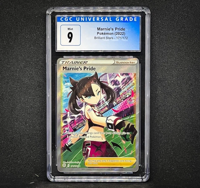 Pokemon - Cgc 9 - Marnie's Pride - 171/172 - Brilliant Star - Full Art