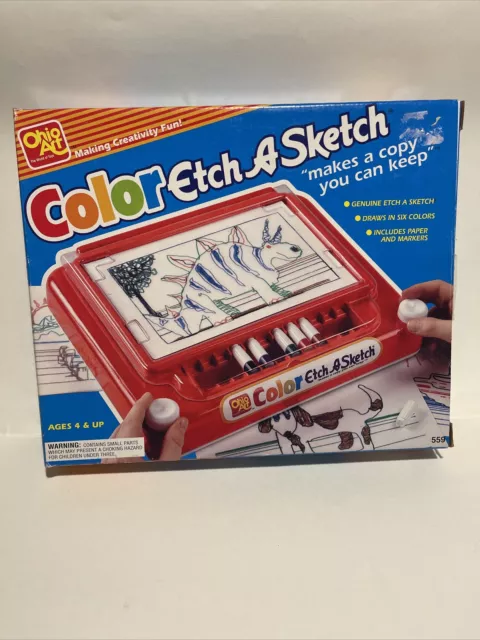 Vintage 1993 Ohio Art Color Etch a Sketch 559