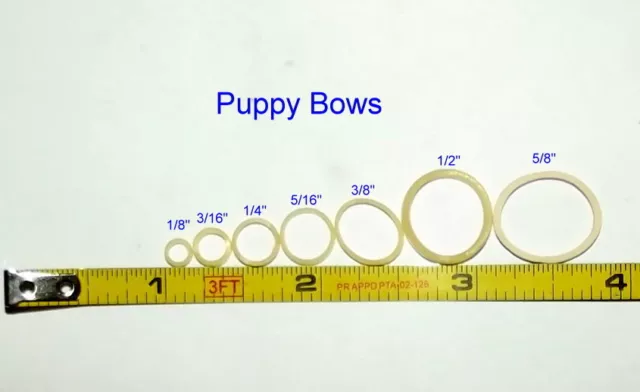 Puppy Bows ~ BANDES DE TOILETTAGE CANINES CAOUTCHOUC ÉLASTIQUE HAUT DE GAMME ~ FABRIQUÉ ET VENDU AUX ÉTATS-UNIS 2