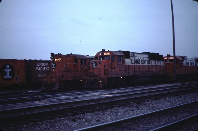 ICG Illinois Central Gulf EMD GP40 Kodachrome original Kodak Slide