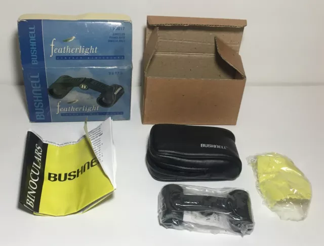Bushnell Featherlight Mini Compact Pocket Binoculars W/ Case - 3x17.5