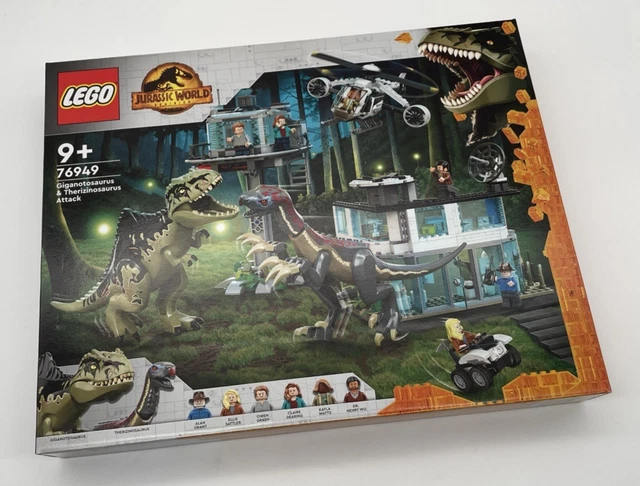 LEGO 76949 JURASSIC World Giganotosaurus & Therizinosaurus Angriff Neu ...