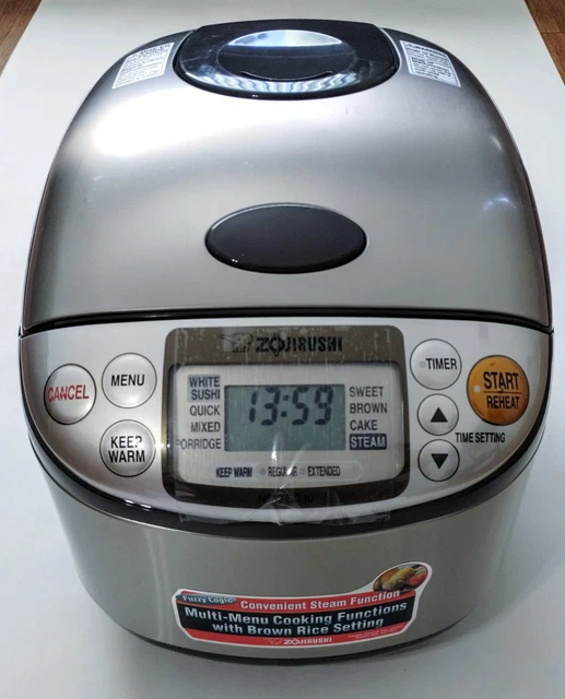 ZOJIRUSHI NSTSC10 51/2 Cup RICE COOKER AND WARMER Stainless