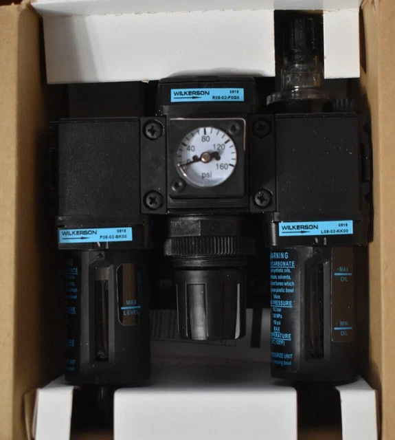Wilkerson C08-02-FKG0 Filter/Regulator/Lubricator 1/4" NPT 0-125 psig