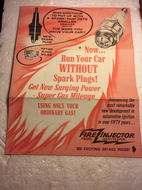 Vintage Automotive Advertising Fire Injector Fuel Igniters Brochure J C Whitney