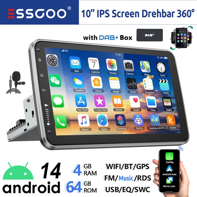 4 Core 64G Car Stereo For Honda CRV 2007-2011, Wireless Carplay Android Auto, 9 Inch Android 13 Touch Screen Radio Support GPS, WiFi, Bluetooth, SWC, EQ, Backup Camera - View #13