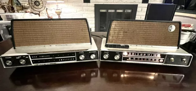 1950's Arvin Hi-Fidelity 3586 AM/FM/Stereo Tube Radio & Tube Amplifier-both Work