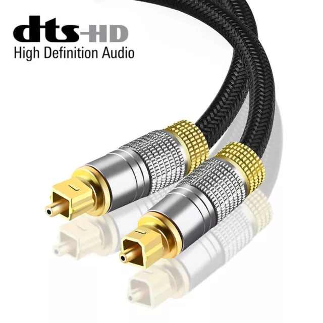 5.1 Numérique Câble SPDIF coaxial Câble audio optique Toslink Câble de fibre