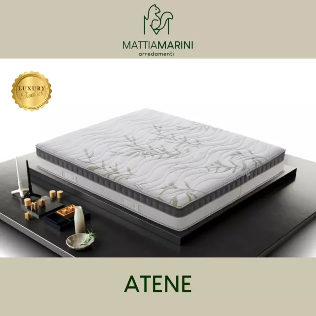 Aloe Vera Polyurethane 160X190 Athens Memory Perforated Double Mattress