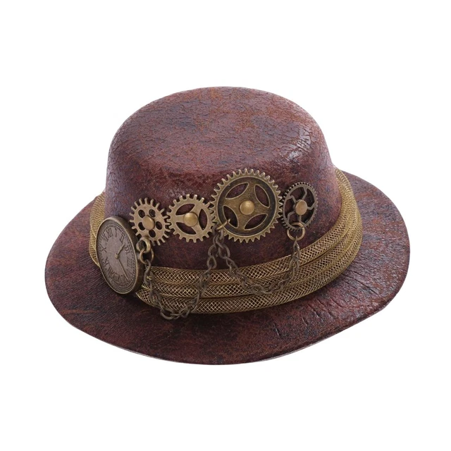 GOTHIC WOMAN MINI Steampunk Top Hat, Dancing Cocktail Hair £6.79