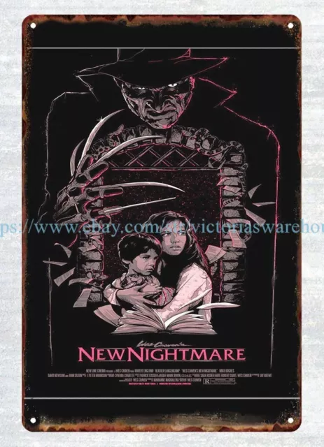 hanging wall art New Nightmare horror movie poster thriller film metal tin sign