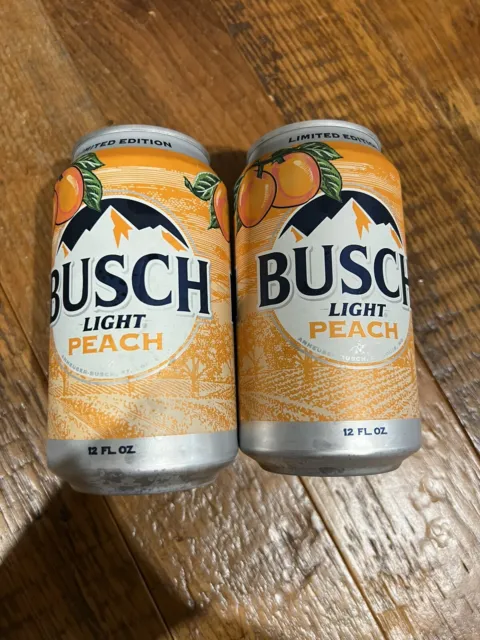2023 Busch Light Peach Cans-SET OF 2
