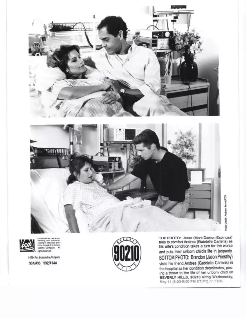 Mark Espinoza Gabrielle Carteris Jason Priestley "Beverly Hills 90210" TV Still