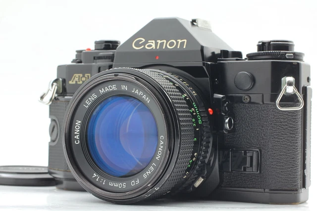 [ près De Mint ] Canon A-1 A1 Noir Reflex 35mm Caméra à Film Avec / Dnf 50mm