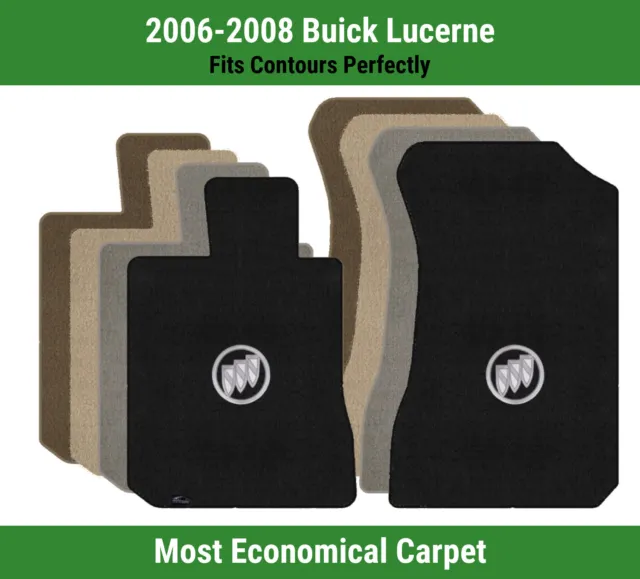 Lloyd Velourtex Front Carpet Mats for '06-08 Buick Lucerne w/Buick Shield Logo