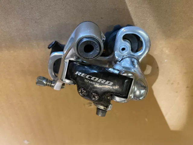 Campagnolo Record Titanium Rear Derailleur 10 Speed Carbon Good Condition