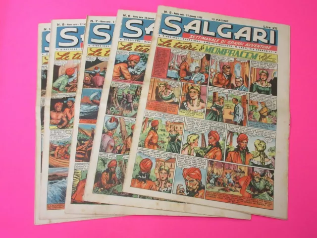 SALGARI giornale 2° serie Egla 1948 - 1949 COMPLETA 1 /28 OTTIMA 3