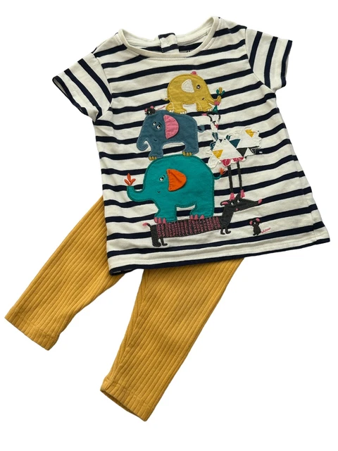 Set di top per bambina Next - leggings F&F - 6-9 mesi