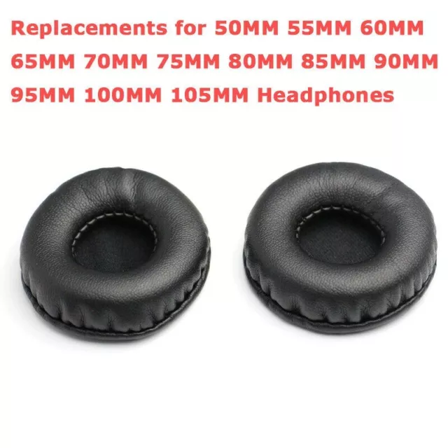 LEATHER HEADPHONE EARMUFFS Compatible With Wireless Headphones Foam Cushion  $35.06 - PicClick AU