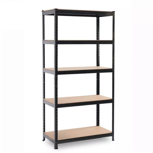 5 Tier Racking Heavy Duty Garage Shelving Storage Shelves Boltless Steel Unit