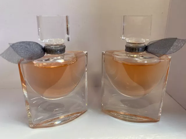 Lot of 2 LANCOME LA VIE EST BELLE Eau De Parfum 0.13 oz./ 4 ml Splash MINI