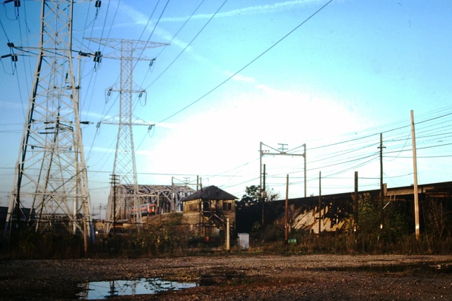 Original 1984 Illinois Central Highliner Train Riverdale Illinois Slide 9142